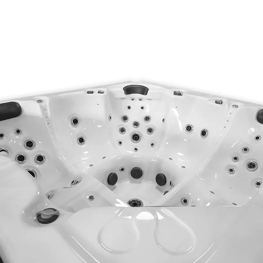 Detail van de binnenafwerking van de Venice Ibiza spa