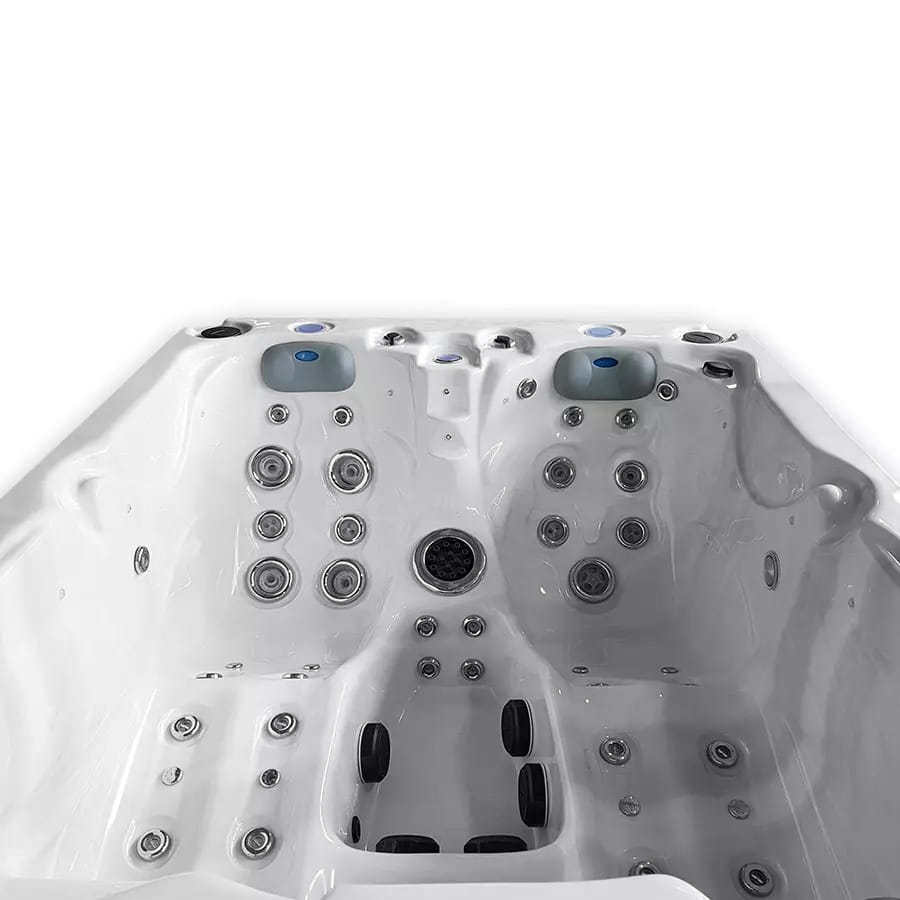 Close-up van massagejets in de Fox Spa Essence jacuzzi
