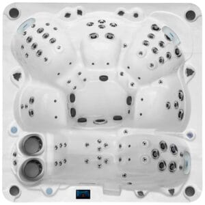 Fox Dream spa bovenaanzicht met lig- en zitplaatsen