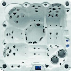 Fox Prisma spa bovenaanzicht met lig- en zitplaatsen