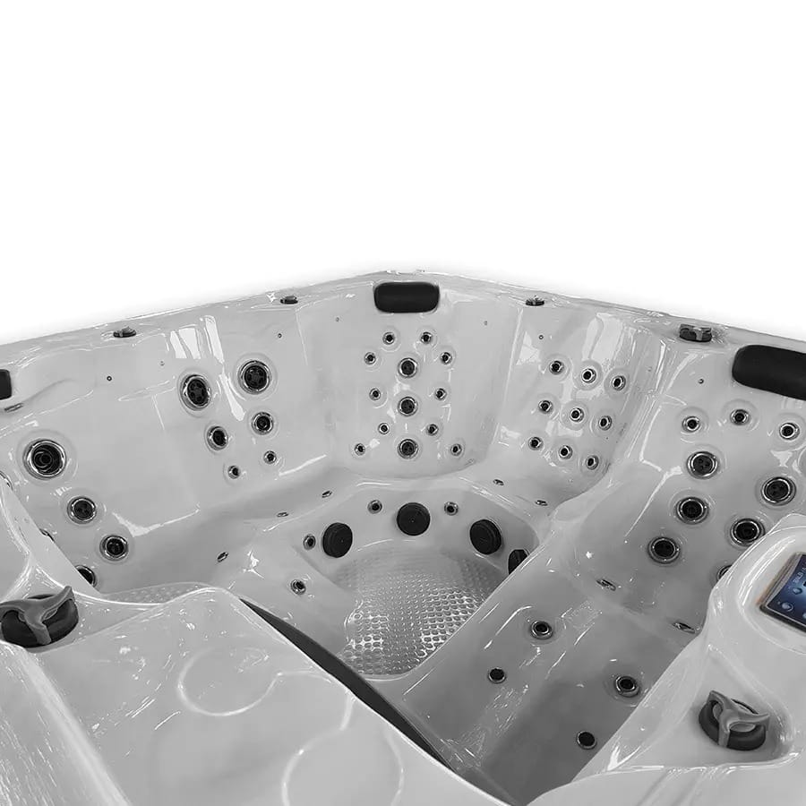 Ergonomische afwerking van de binnenzijde van de Venice Manhattan jacuzzi