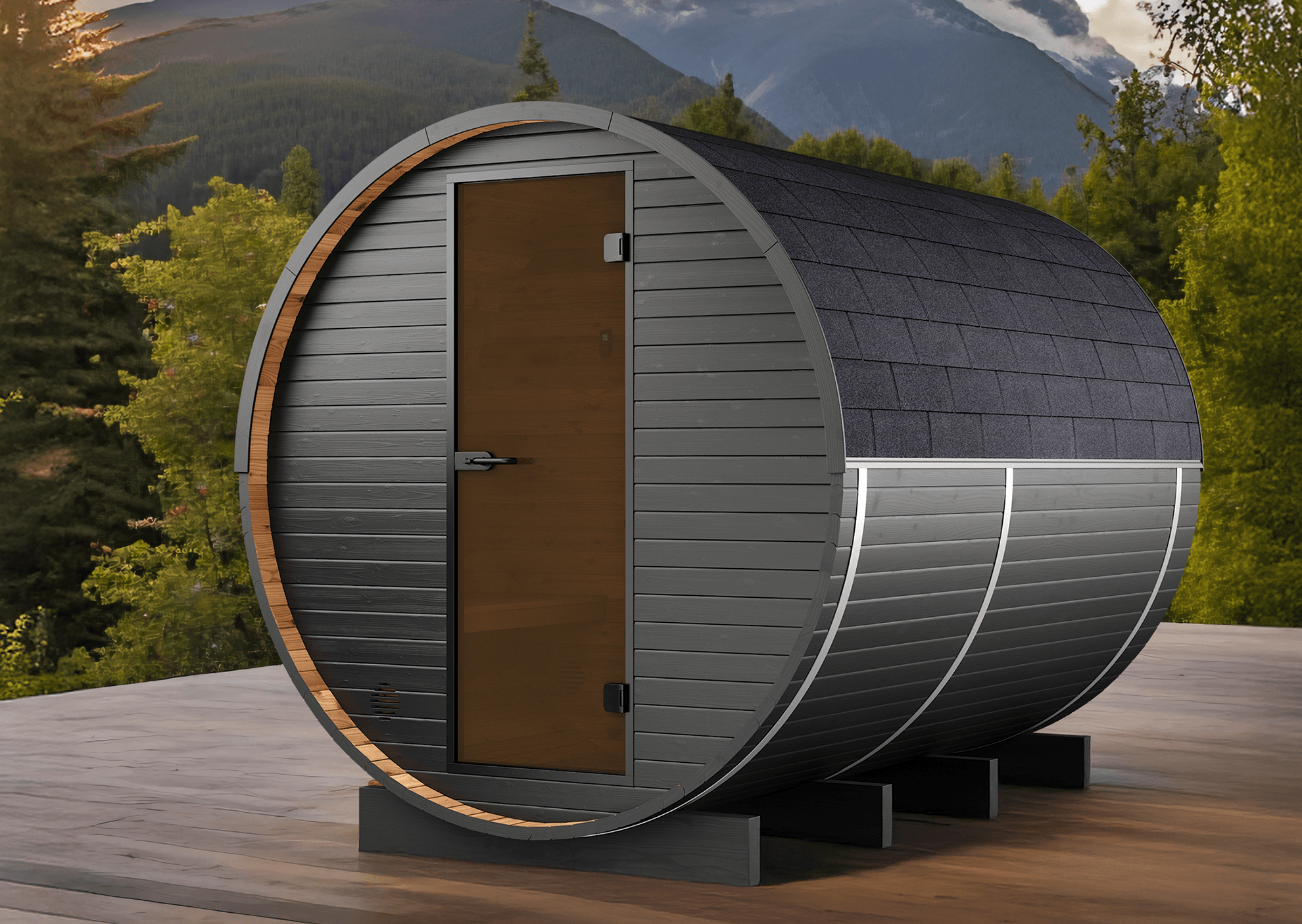 Barrel Sauna style pic4