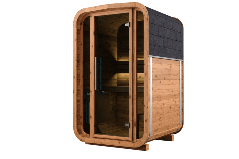 Cube Sauna voorkant schuin klein